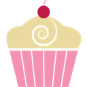 pink cupcake icon
